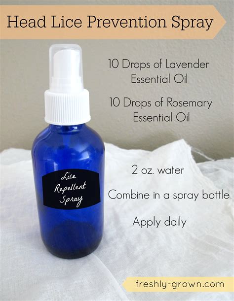 DIY Lice Prevention Spray | Lice prevention spray, Lice prevention 