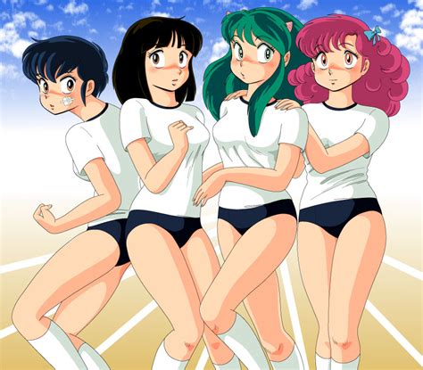 Lum Miyake Shinobu Ran And Fujinami Ryuunosuke Urusei Yatsura