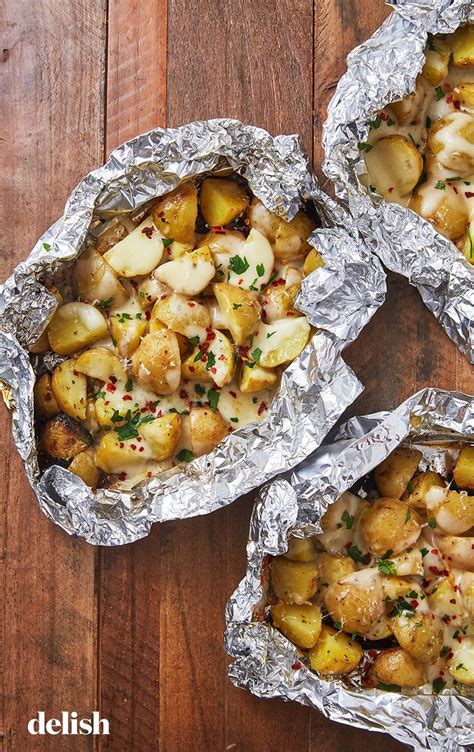 Campfire Potatoes Are The Cheesy Side We Cravedelish Easy Summer Meals