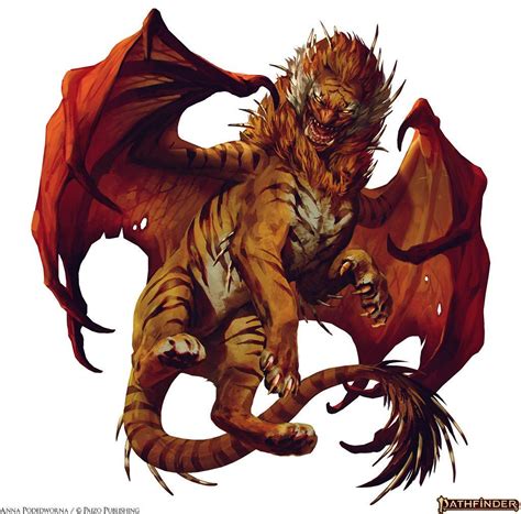Akreon On Twitter Monster Artwork Manticore Fantasy Creatures Art
