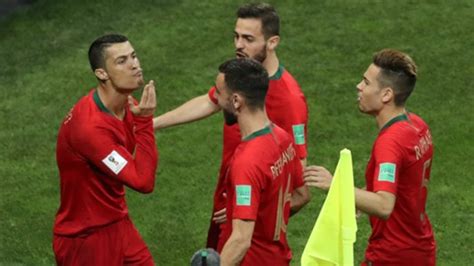 World Cup Why Did Ronaldo Stroke His Chin As He Celebrated Scoring