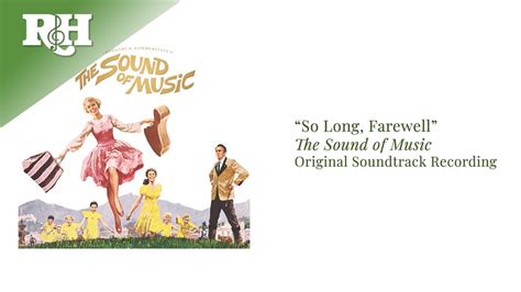 So Long Farewell From The Sound Of Music Youtube