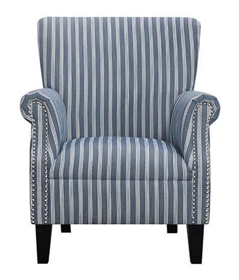 Blue Stripe Accent Chair Discount Direct Furniture