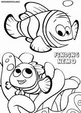 Nemo Coloring Finding Pages Marlin Book Print sketch template