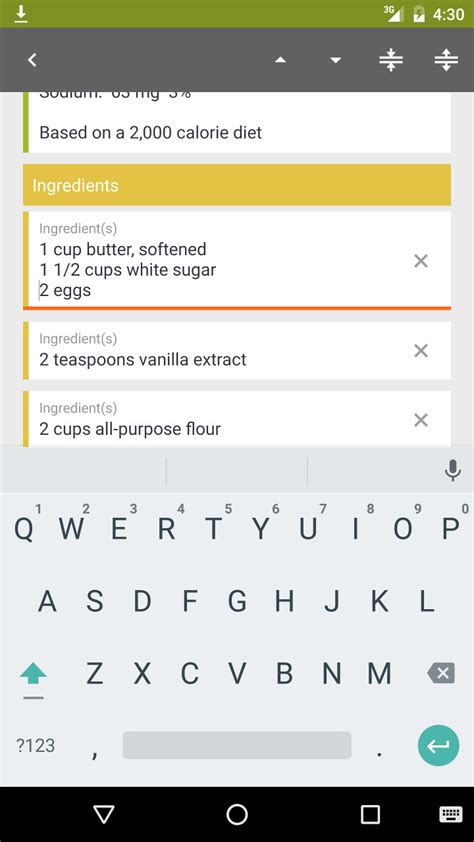 Create or edit a recipe | My CookBook