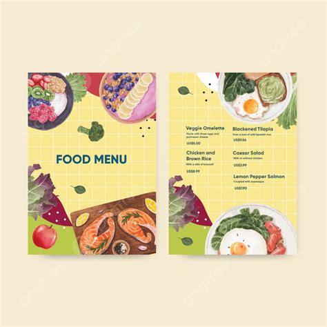 Download Template Brosur Menu Makanan Sehat Dengan Imagesee