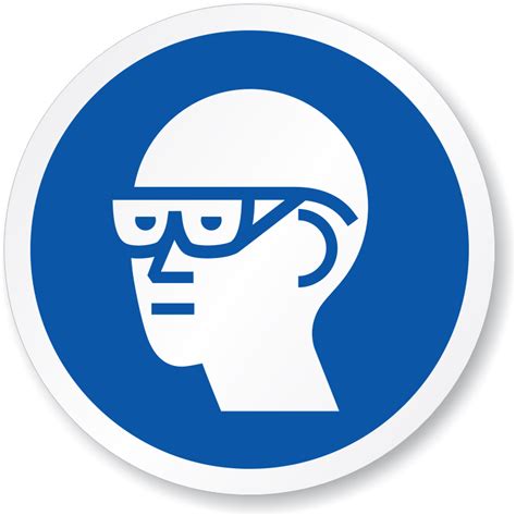 Wear Eye Protection Signs Custom And In Stock Templates