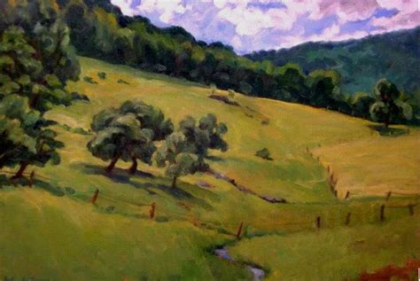 Oil Painting Landscape Summer Idyll Berkshires Original Oil On
