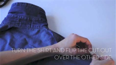 Diy Cut Off Shoulder Shirt Fashion Video Tutorial Youtube