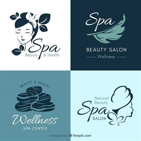 Premium Vector Collection Of Nice Logos For Spa Spa Logo Spa