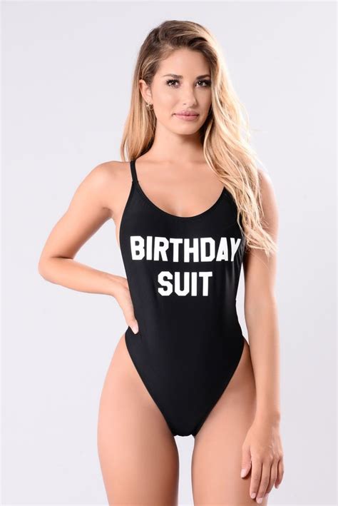Birthday Suit Swimsuit Black Birthday Suit Swimsuit Black Swimsuit