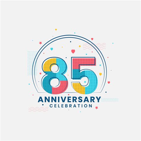 85 Anniversary Celebration Modern 85th Anniversary Design 10084308
