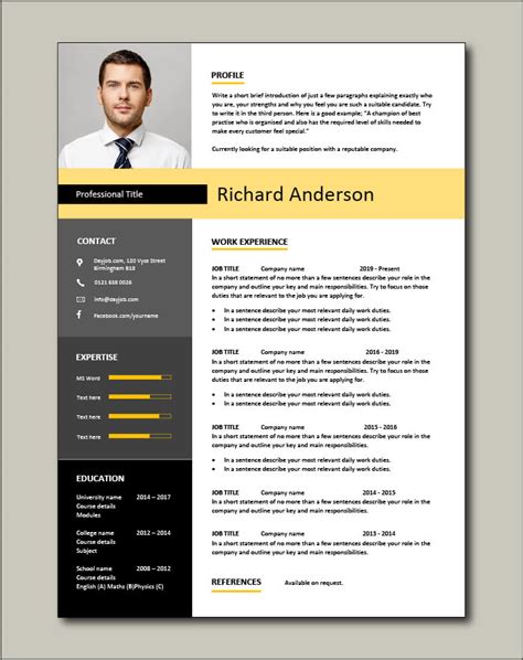 Free Resume Templates Resume Examples Samples CV Resume Format