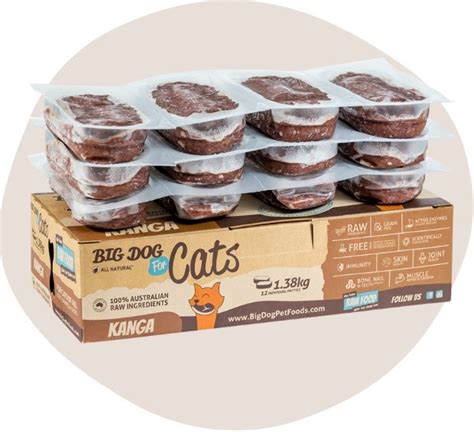 All our products are made in houston, texas and delivered to your door. Big Dog For Cats Raw Frozen Food Kangaroo - Dromana Pet ...