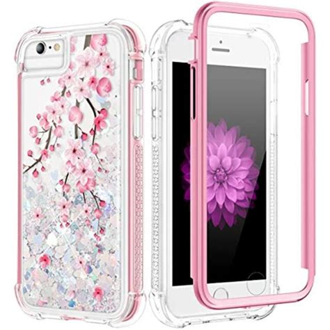 Caka Case For Iphone Se 2020 6 6s 7 8 Glitter Flower Girly Girls Women Bling Ebay