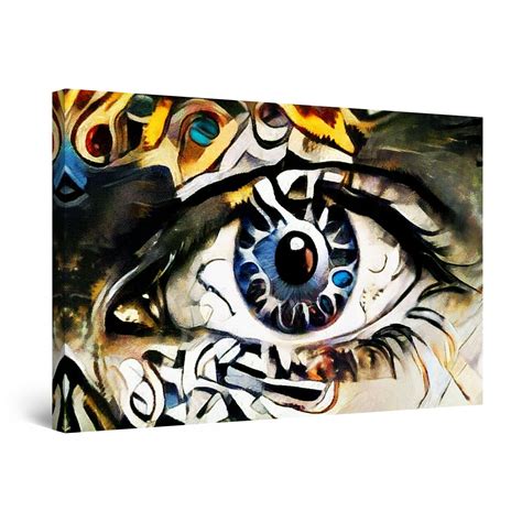 Startonight Canvas Wall Art Abstract The Eye Representation Painting