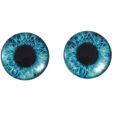 Bright Blue Human Glass Eyes Handmade Glass Eyes