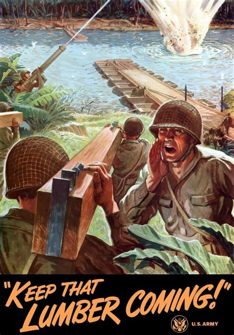 Digitally Restored War Propaganda Poster This Vintage World War II Poster Features Army