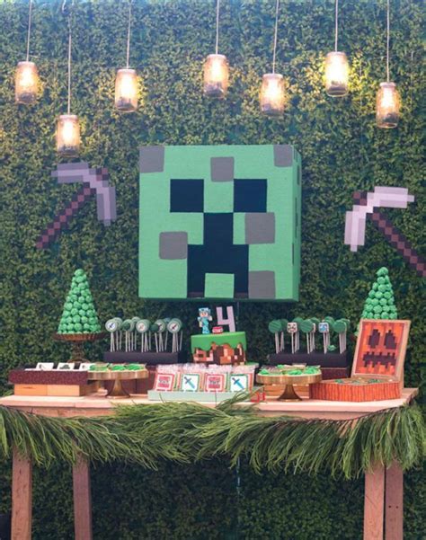 Decoración Fiesta Minecraft Minecraft Party Decorations Minecraft