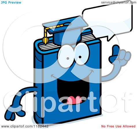 Please fill this form, we will try to respond as soon as possible. Cartoon of a Talking Blue Teacher Book Mascot - Royalty ...