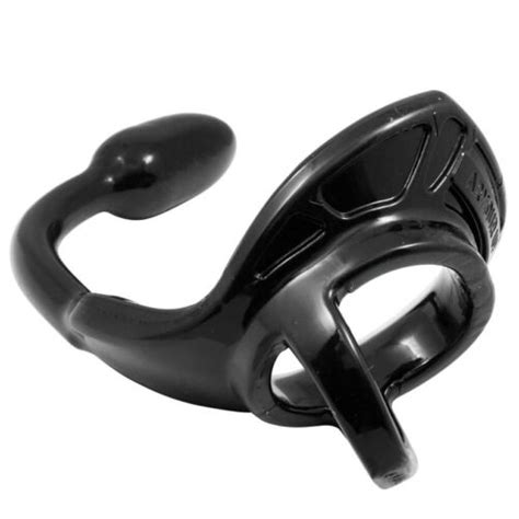 Perfect Fit Armour Black Small Tug Lock Cockpenis Ring With Butt Plug Ebay