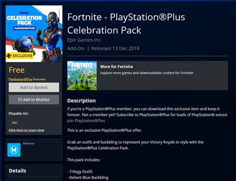 New Playstation Plus Celebration Pack Fortnite T Set
