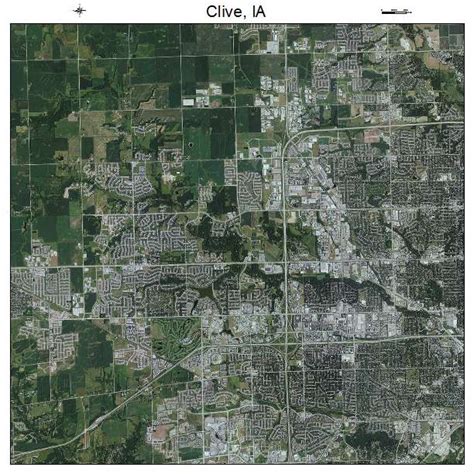Aerial Photography Map Of Clive Ia Iowa