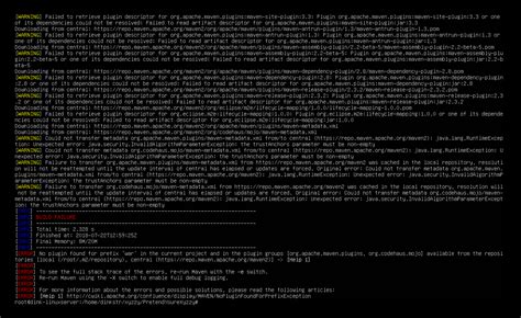 However, when i use command mvn archetype: "No plugin found for prefix 'war' in the current project ...