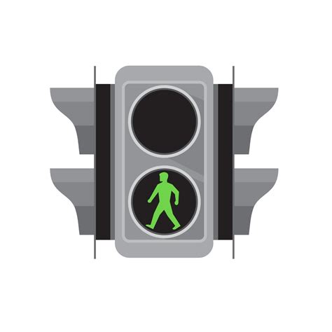 Traffic Light Man With Walking Signal Sign 2255133 Vector Art At Vecteezy