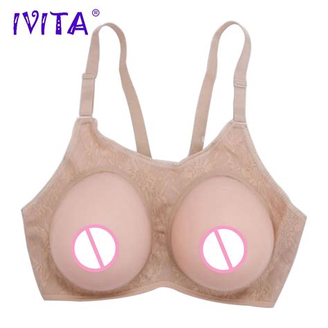 G Pair D Cup Silicone Breast Forms With Bra Transvestism Silica Gel