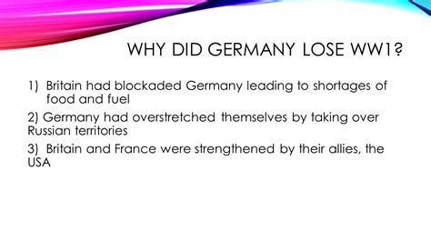 😊 Why Did Germany Lose Ww1 Why Did Germany Lose In World War I 2019