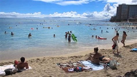 Waikiki Beach Honolulu Oahu Hawaii July 2015 Youtube