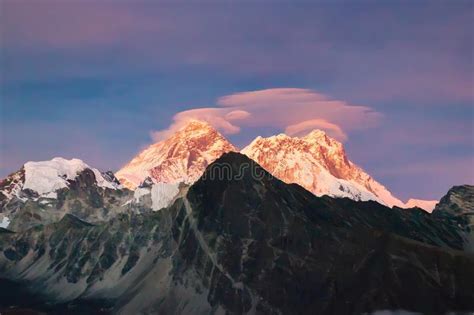 Mount Everest Is Highest Mountain Above Sea Level In Mahalangur Himal