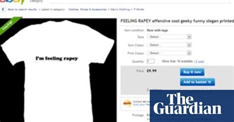 Ebay Rape Joke T Shirts For Sale More Everydayrapeculture Rape
