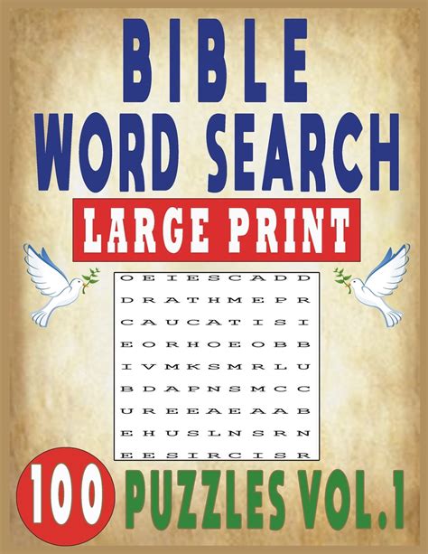 Bible Word Search Large Print Bible Word Search Large