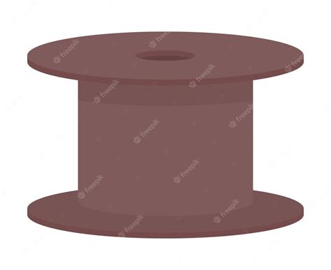 Premium Vector Decorative Spool Stand Semi Flat Color Vector Object
