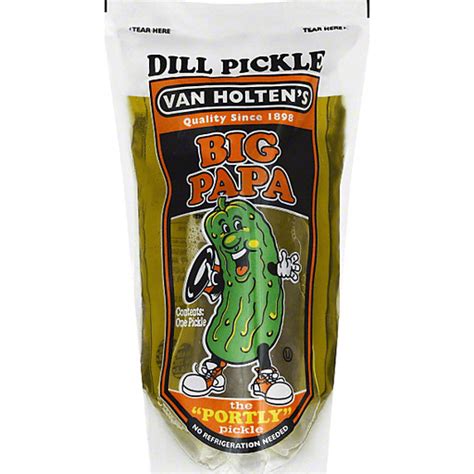 Van Holtens Big Papa Hearty Dill Flavor Pickles And Relish Edwards Food Giant