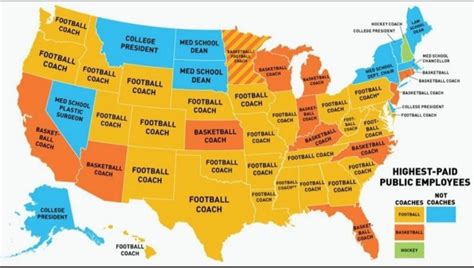 Map Highest Paid Public Employee By State Infographictv Number