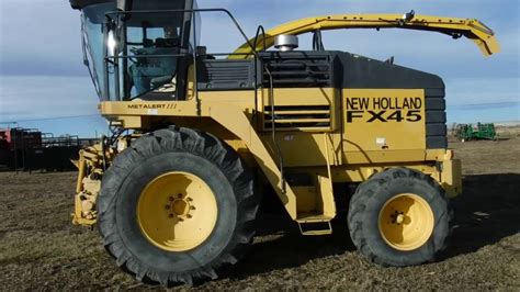 1996 New Holland Fx45 Self Propelled Forage Harvester Youtube