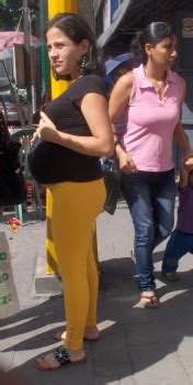 Latin Pregnant Teen In The Street Preggophilia