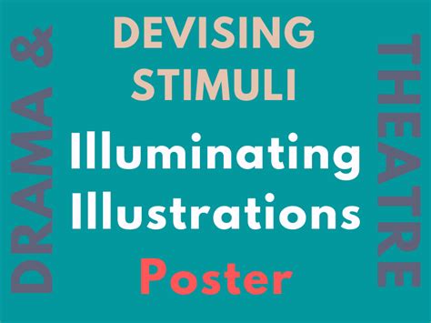 Devising Stimuli Illuminating Illustrations Poster For Drama