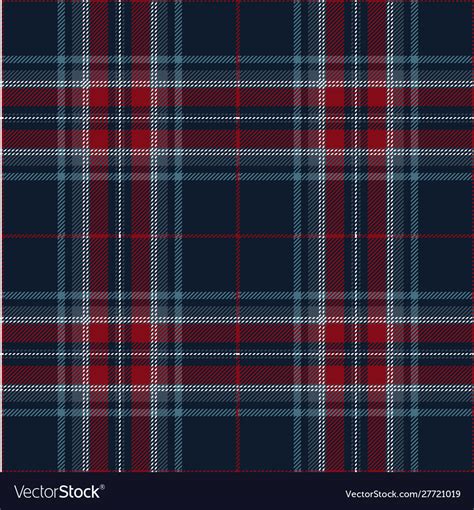 Red And Blue Tartan Plaid Scottish Pattern Vector Image