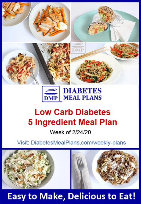Diabetes Meal Plan Menu Week Of 22420