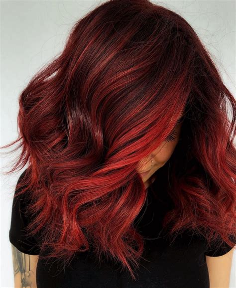 70以上 short dark red hair with highlights 506465 short dark brown hair with red highlights