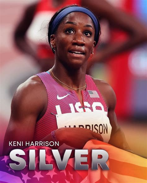 Kendra “keni” Harrison Usa Track And Field Silver Medal In Womens 100m Hurdles 20202021