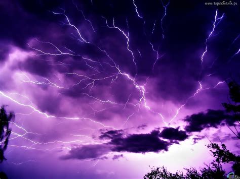 Dark Storm With Dark Clouds Sky Purple Lightning Storm  Dark