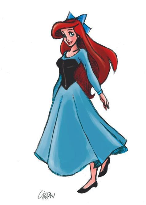 Ariel Human Disney Princess Art Disney Princess Ariel Little