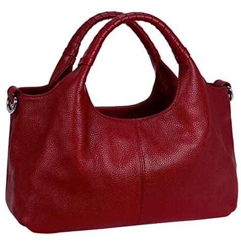 Iswee Genuine Leather Purses And Handbags For Women Shoulder Bag Top