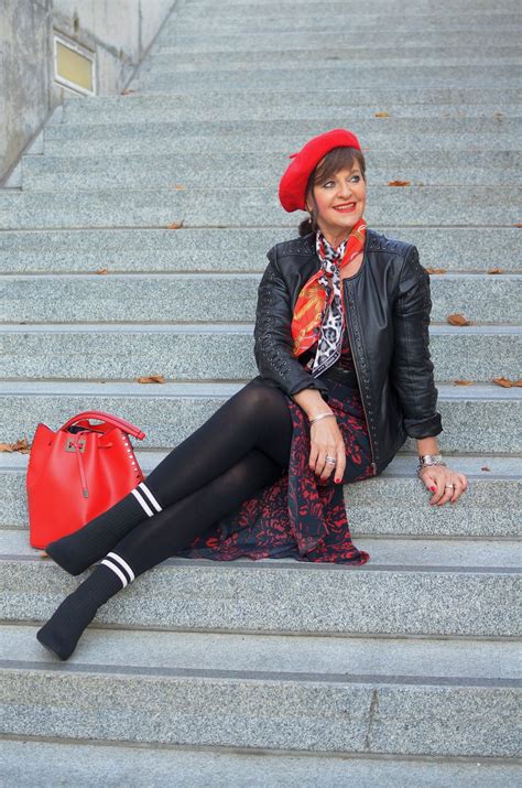 4 Styling Tipps Für Ein Maxikleid Im Herbst Martina Berg Lady 50plus Heutiges Outfit Tights
