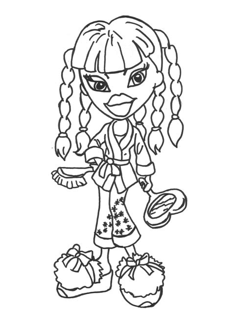 Bratz Cheerleader Coloring Pages Coloring Pages
